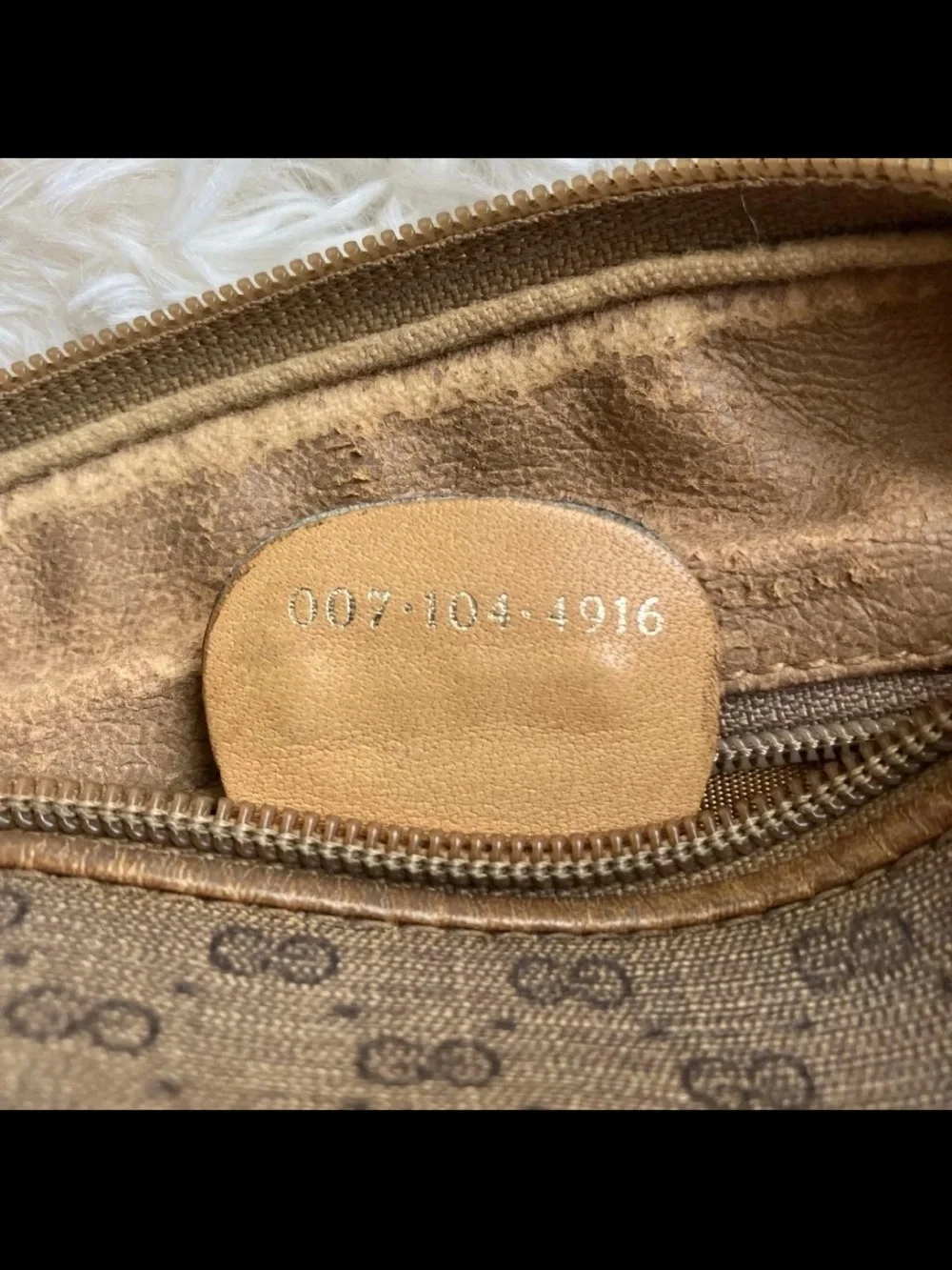 Gucci Tan/Brown Coated Canvas Crossbody with Leather Trim